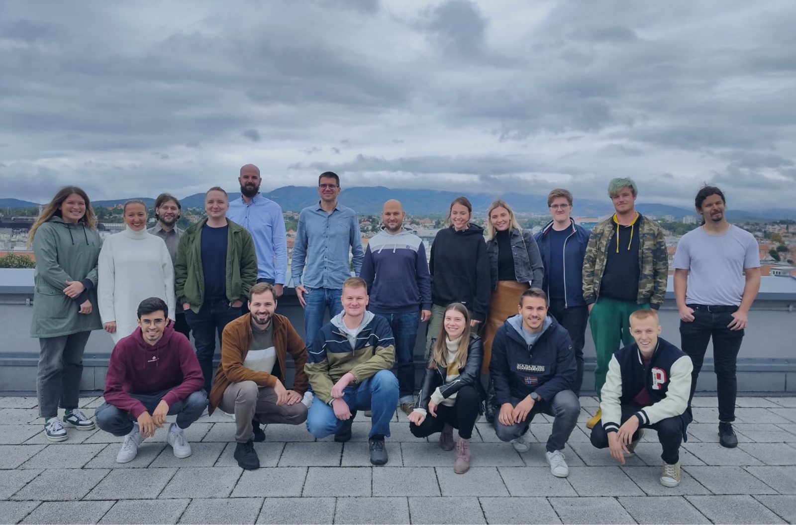 Brodotehna team photo on a rooftop